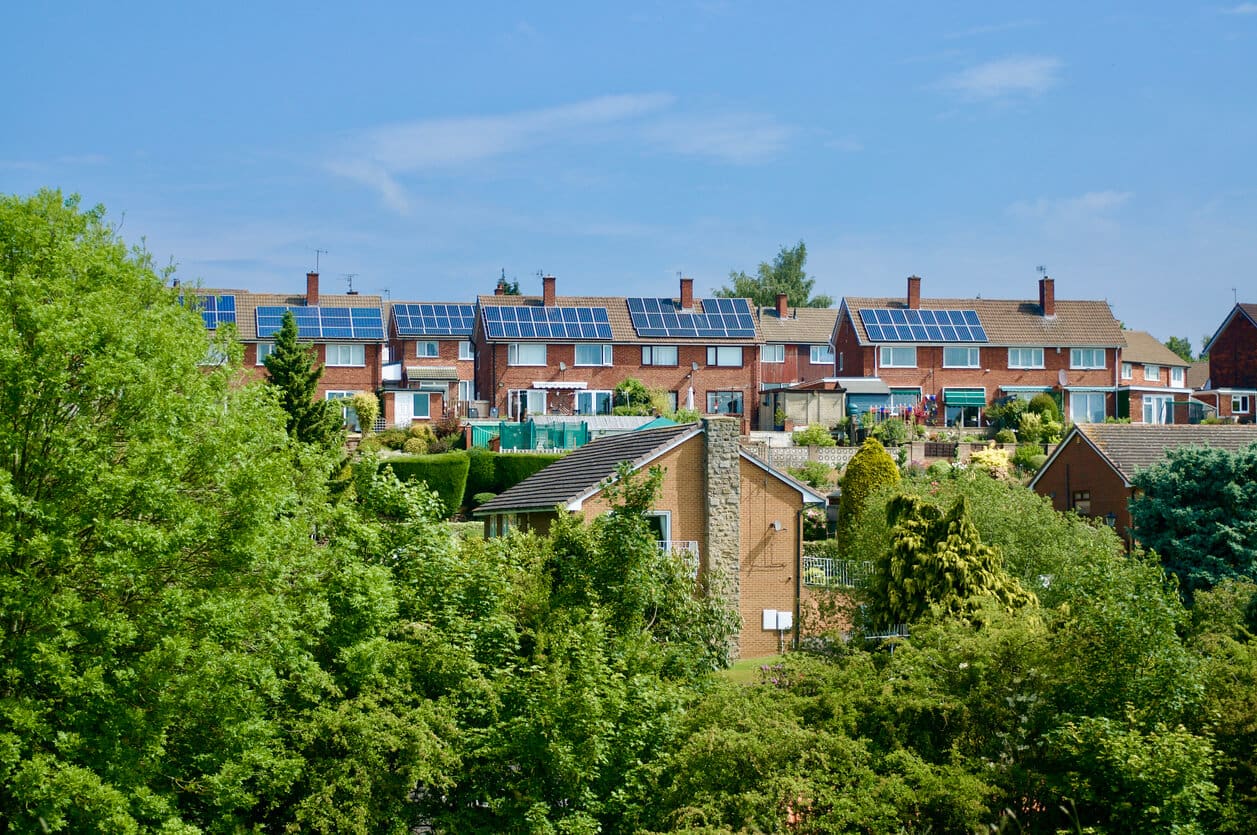 solar panels on houses